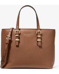 MICHAEL Michael Kors - Mk Quinn Small Pebbled Leather Convertible Crossbody Bag - Lyst