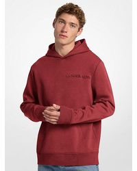 Michael Kors - Embossed Logo Cotton Blend Hoodie - Lyst