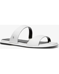 MICHAEL Michael Kors - Mk Jaida Leather Sandal - Lyst