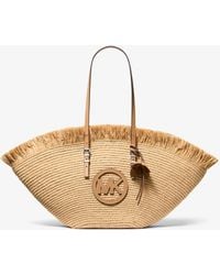 Michael Kors - Mk Isa Large Hand-Crocheted Fan Tote Bag - Lyst