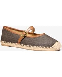 MICHAEL Michael Kors - Mk Lynn Signature Logo Ballet Espadrille - Lyst