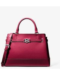 Michael Kors - Reed Large Pebbled Leather Satchel - Lyst