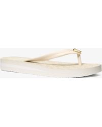 MICHAEL Michael Kors - Mk Posie Signature Logo Flip Flop - Lyst