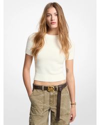 Michael Kors - Mk Knit Short-Sleeve Jumper - Lyst