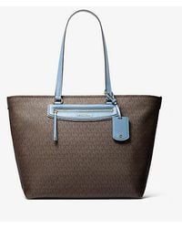 MICHAEL Michael Kors - Mk Jet Set Travel Extra-Large Signature Logo Tote Bag - Lyst
