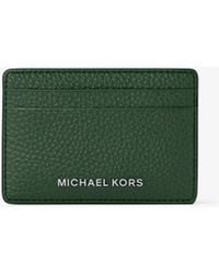 MICHAEL Michael Kors - Pebbled Leather Card Case - Lyst