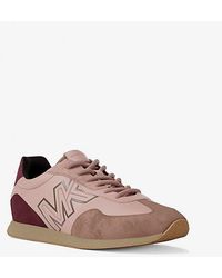 Michael Kors - Essex Mixed-Media Trainer - Lyst