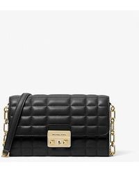 MICHAEL Michael Kors - Tribeca Small Leather Wallet On Chain Bag - Lyst