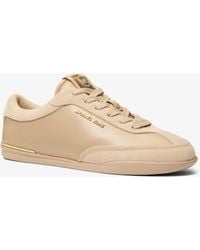 MICHAEL Michael Kors - Michael Kors Nolan Leather And Suede Trainer - Lyst