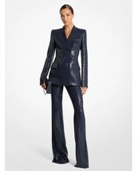 Michael Kors - Sequin Double Breasted Blazer - Lyst
