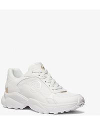 Michael Kors - Mk Sami Mesh And Leather Trainer - Lyst