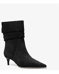 Michael Kors - Dawn Suede Ankle Boot - Lyst