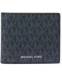 Michael Kors - Hudson Signature Logo Billfold Wallet - Lyst