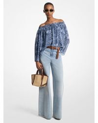 MICHAEL Michael Kors - Mk Top Con Spalle Scoperte - Lyst