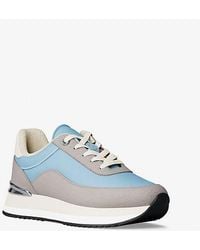 Michael Kors - Hattie Mixed-Media Trainer - Lyst