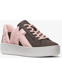 poppy embroidered logo jacquard sneaker