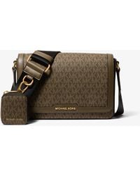 Michael Kors - Mk Borsa A Tracolla Hudson Con Stampa Logo E Pochette - Lyst