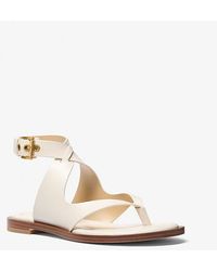 MICHAEL Michael Kors - Mk Irene Leather Wrap Sandal - Lyst