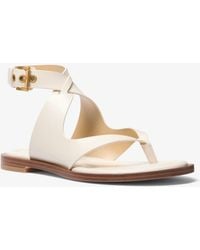 MICHAEL Michael Kors - Irene Leather Wrap Sandal - Lyst