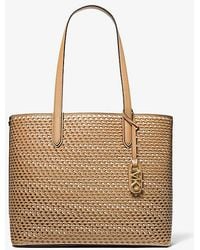 Michael Kors - Eliza Extra-large Hand-woven Leather Tote Bag - Lyst