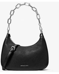 Michael Kors - Cora Large Pebbled Leather Shoulder Bag - Lyst