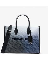Michael Kors - Mirella Medium Ombré Signature Logo Tote Bag - Lyst
