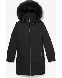 Michael Kors Quilted Waterproof Puffer Coat - Black