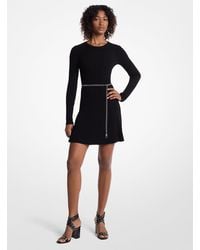 MICHAEL Michael Kors - Mk Robe En Tricot Extensible À Ceinture - Lyst