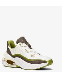 Michael Kors - Toni Mixed-Media Trainer - Lyst