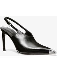 MICHAEL Michael Kors - Mk Kasia Leather Slingback Pump - Lyst