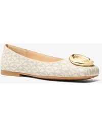 MICHAEL Michael Kors - Milan Signature Logo Ballet Flat - Lyst