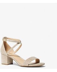 Michael Kors - Serena Flex Glitter Chain-mesh Sandal - Lyst