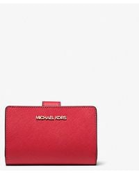 Michael Kors - Medium Crossgrain Leather Wallet - Lyst