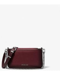 Michael Kors - Mk Bryant Small Burnished Leather Convertible Crossbody Bag - Lyst