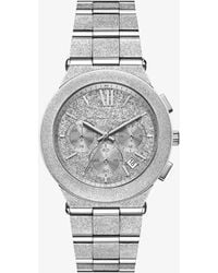 Michael Kors - Oversized Billie Frosted-Tone Watch - Lyst