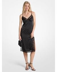 MICHAEL Michael Kors - Mk Robe À Bretelles En Satin Cloutée - Lyst