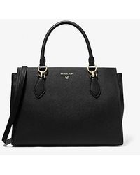 Michael Kors - Mk Marilyn Large Saffiano Leather Satchel - Lyst