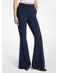 Michael Kors - Stretch Crepe Flared Pant - Lyst