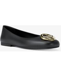 MICHAEL Michael Kors - Mk Milan Leather Ballet Flat - Lyst