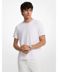 Michael Kors - Mk Logo Jacquard T-Shirt - Lyst