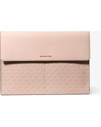 MICHAEL Michael Kors - Mk Jet Set Signature Logo Laptop Case - Lyst