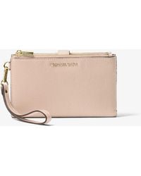 MICHAEL Michael Kors - Mk Adele Leather Smartphone Wallet - Lyst