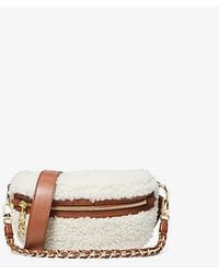 Michael Kors - Slater Extra-small Shearling Sling Pack - Lyst