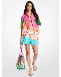Michael Kors - X Christina Zimpel Cotton Lawn Shorts - Lyst