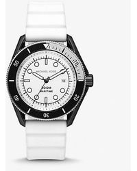 Michael Kors - Oversized Maritime Silicone Watch - Lyst