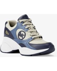 MICHAEL Michael Kors - Zuma Leather Trainer - Lyst
