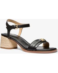 Michael Kors - Mandy Leather Sandal - Lyst