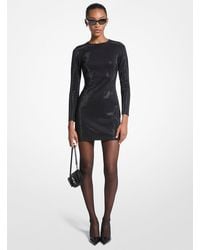 Michael Kors - Embellished Scuba Mini Dress - Lyst