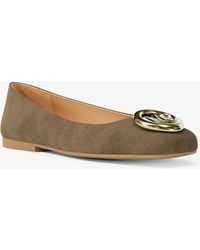 MICHAEL Michael Kors - Mk Milan Suede Ballet Flat - Lyst