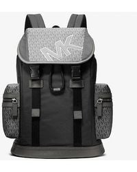 Michael Kors - Cooper Signature Logo And Nylon Backpack - Lyst